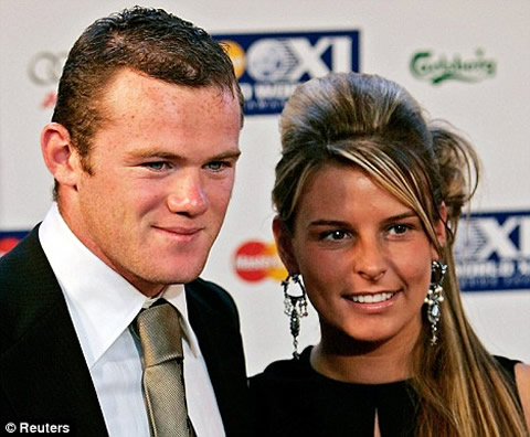 Wayne Rooney and girlfriend/wife, Coleen McLoughlin in an event