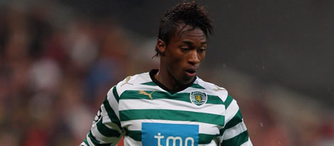 Yannick Djaló in a Sporting CP jersey in 2010-2011