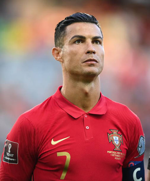 Cristiano Ronaldo focused before Portugal match