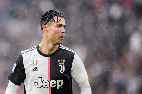 Cristiano Ronaldo new hairstyle in Juventus, in December of 2019