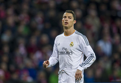 Cristiano Ronaldo during Real Madrid league game against Athletic Bilbao