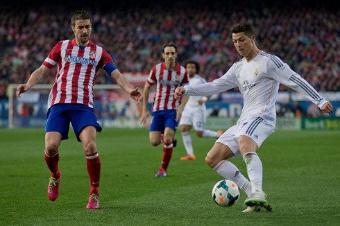 Cristiano Ronaldo vs Gabi, in Atletico Madrid vs Real Madrid