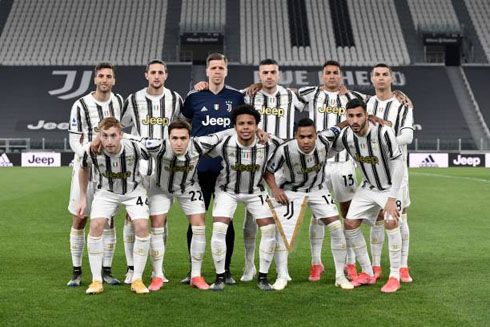 Juventus lineup against Spezia, in March of 2021