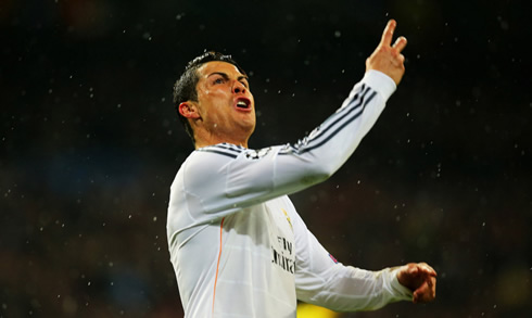 Cristiano Ronaldo rage while playing for Real Madrid at the Santiago Bernabéu