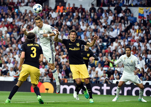 Cristiano Ronaldo header goal in Real Madrid vs Atletico Madrid for the Champions League 2017