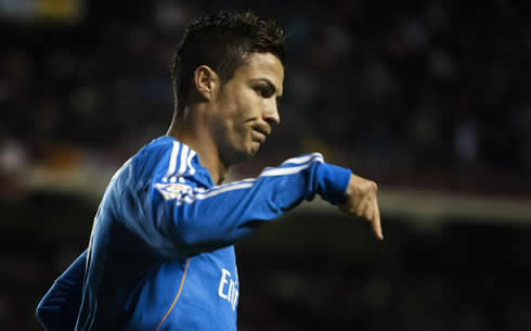 Cristiano Ronaldo making his presence clear at the Vallecas stadium, in Rayo 2-3 Real Madrid