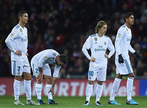 Cristiano Ronaldo and his Real Madrid teammates struggling in La Liga in 2017