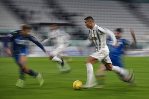 Cristiano Ronaldo in top speed in the Serie A
