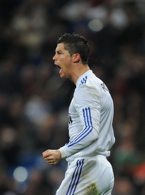 Cristiano Ronaldo showing his rage