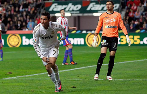 Cristiano Ronaldo just after scoring his goal