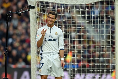 Cristiano Ronaldo telling he was very close to get the finishing touch to score at the Camp Nou