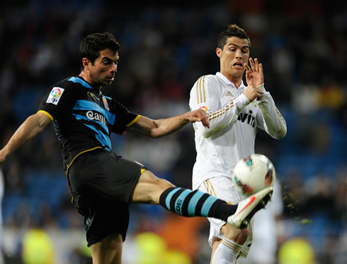 Cristiano Ronaldos appears to be afraid of the ball
