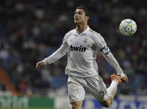 Cristiano Ronaldo artistic back heel touch, in the UEFA Champions League quarter-finals between Real Madrid and APOEL in 2012