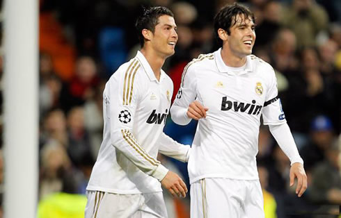 Cristiano Ronaldo and Kaká friendship in Real Madrid, in 2012