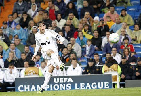 Kaká terrific curled shot goal, in Real Madrid vs APOEL, in the UEFA Champions League 2012