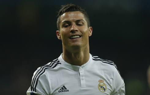 Cristiano Ronaldo smiling in Real Madrid 1-0 win over Liverpool