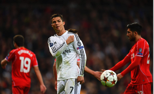 Cristiano Ronaldo not hiding his frustration in Real Madrid vs Liverpool