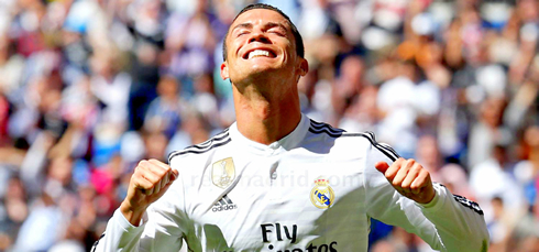 Cristiano Ronaldo visibly happy after netting 5 goals for Real Madrid in a single game