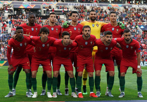 Cristiano Ronaldo in Portugal lineup ahead of the semi-finals clash against Switzerland, for the UEFA Nations League in 2019