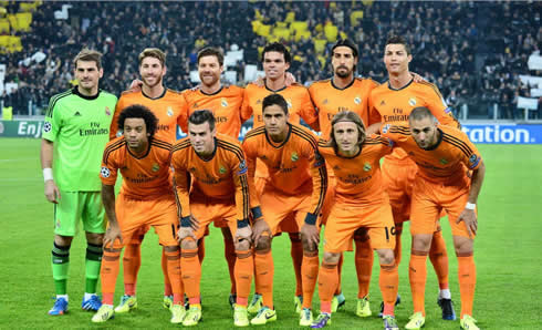 Real Madrid line-up vs Rayo Vallecano at the Vallecas stadium, for La Liga 2013-2014