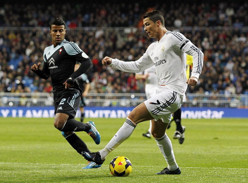 Cristiano Ronaldo stepover in Real Madrid vs Celta de Vigo, in La Liga 2014