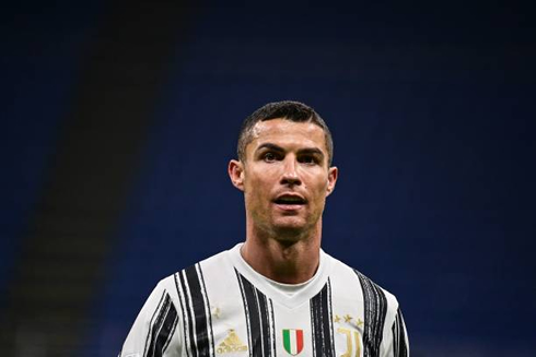 Cristiano Ronaldo playing for Juventus in January of 2021