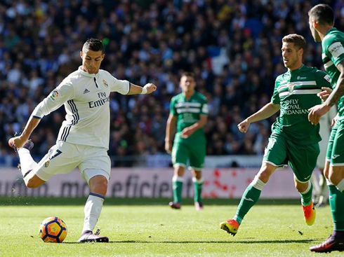 Cristiano Ronaldo right-foot strike in Real Madrid vs Leganes