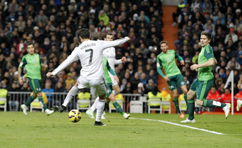 Cristiano Ronaldo left-foot tap-in, in La Liga's Real Madrid vs Celta de Vigo in 2014-2015