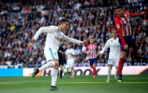 Cristiano Ronaldo goal in Real Madrid vs Atletico Madrid, in La Liga 2018