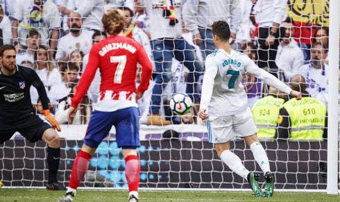 Cristiano Ronaldo about to beat Oblak