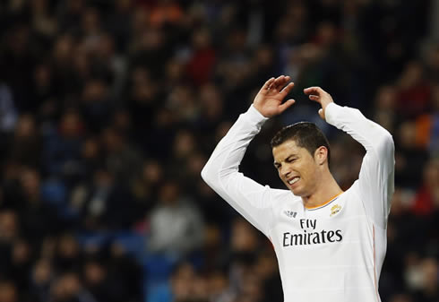 Cristiano Ronaldo frustration reaction in Real Madrid vs Osasuna
