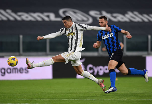 Cristiano Ronaldo long stretch in Juventus 0-0 Inter, for the Coppa Italia 2021