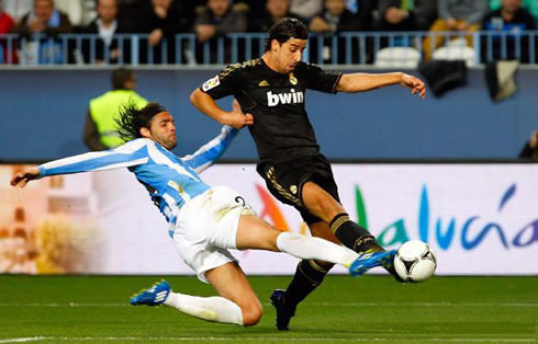 Sami Khedira shoots and gets injured against Malaga, in Real Madrid 2011/2012