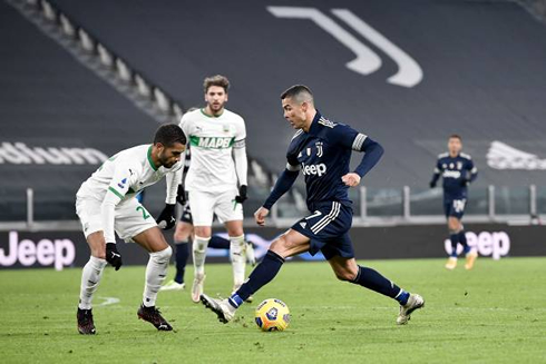 Cristiano Ronaldo stepovers in Juventus vs Sassuolo in 2021
