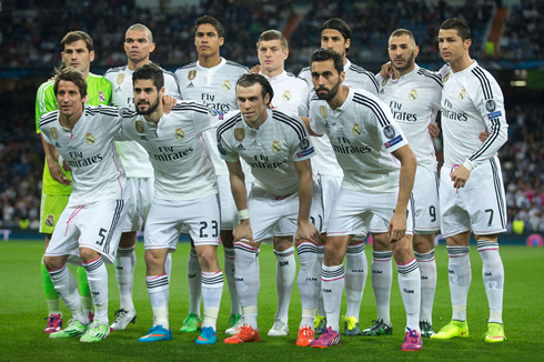 Real Madrid starting lineup in their 3-4 home loss against Schalke, for the UEFA Champions League last-16 round, second leg