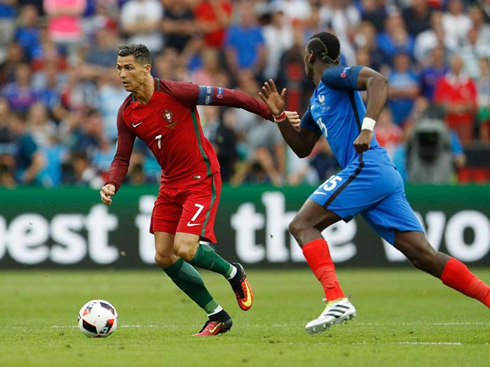 Cristiano Ronaldo in action in Portugal 1-0 France, at the EURO 2016 final