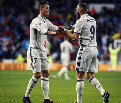 Cristiano Ronaldo and Karim Benzema best friends in Madrid