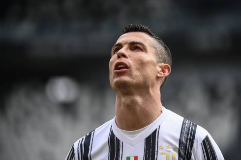 Cristiano Ronaldo frustration in his face