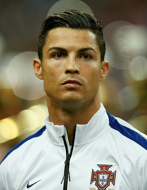 Cristiano Ronaldo look and hairgel, before a France vs Portugal in Paris
