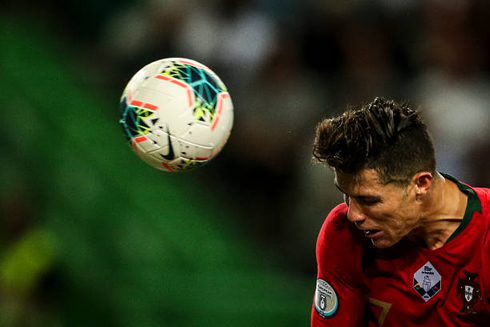 Cristiano Ronaldo header in Portugal vs Luxembourg for the EURO 2020 Qualifiers