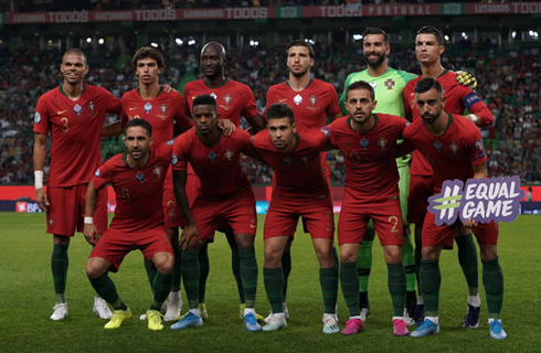 Cristiano Ronaldo in Portugal's starting lineup ahead of the match against Luxembourg