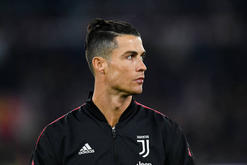 Cristiano Ronaldo new hair style in Juventus in January of 2020