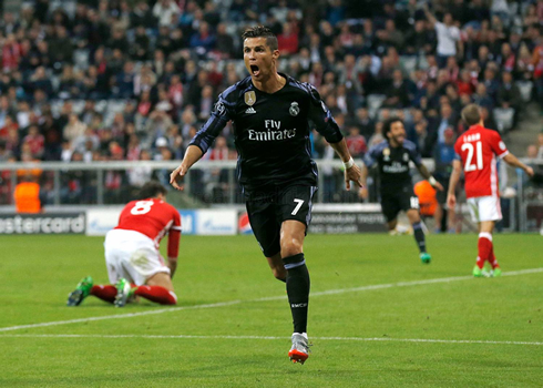 Cristiano Ronaldo scores a brace at the Allianz in Bayern Munich vs Real Madrid