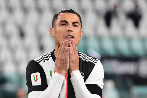 Cristiano Ronaldo reaction after missing a penalty-kick