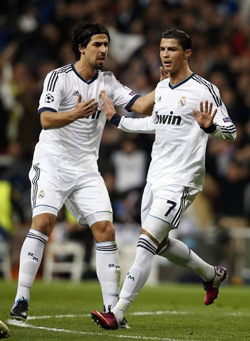 Cristiano Ronaldo reaction after scoring a goal against Manchester United, as he didn't want to celebrate it