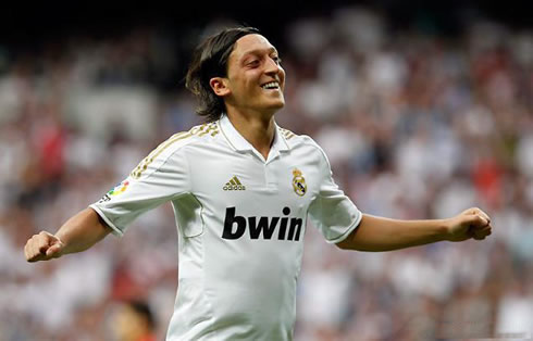 Mesut Ozil playing for Real Madrid in 2012