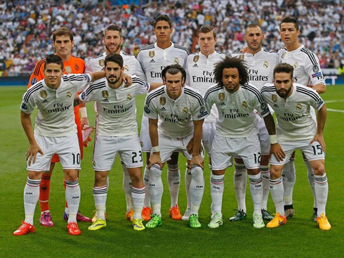 Real Madrid starting lineup in their match against Juventus, for the Champions League semi-finals 2nd leg