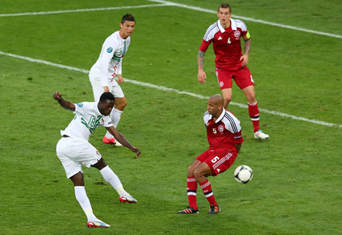 Silvestre Varela goal in Portugal 3-2 Denmark, for the EURO 2012