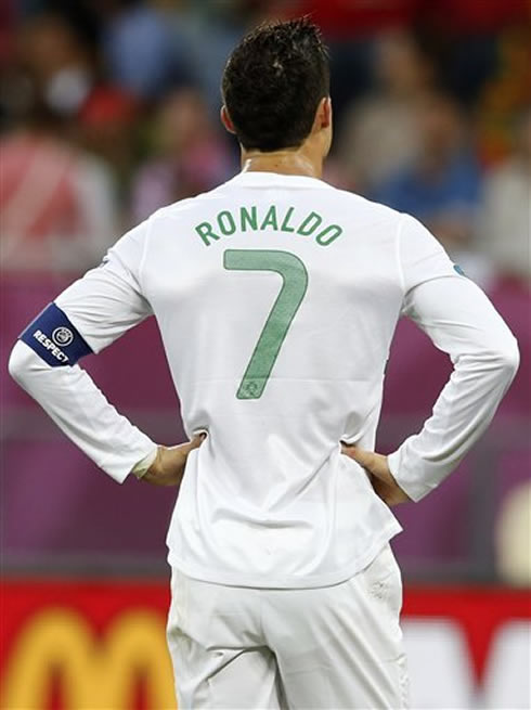 Cristiano Ronaldo frustration in Portugal 3-2 Denmark, for the EURO 2012