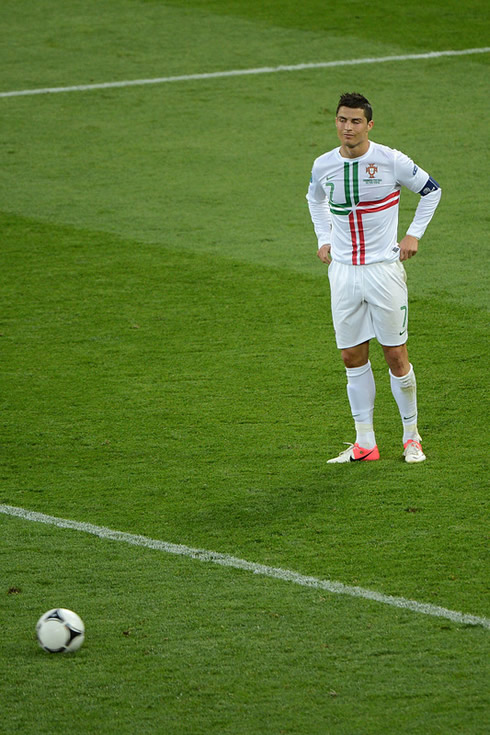 Cristiano Ronaldo disappointment after failing to score for his nation side, in the EURO 2012